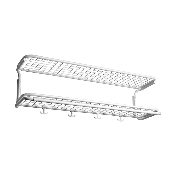 Cabide de chapéu Classic 650 - branco/branco, 2 níveis, 100 cm - Essem Design
