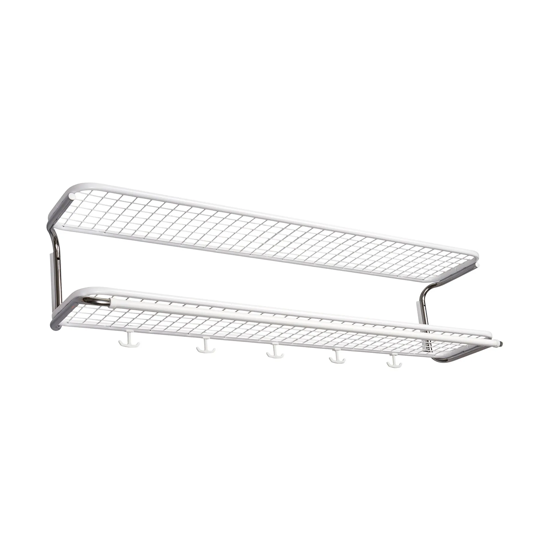 Cabide de chapéu Classic 650, branco/cromado, 2 níveis, 120 cm Essem Design