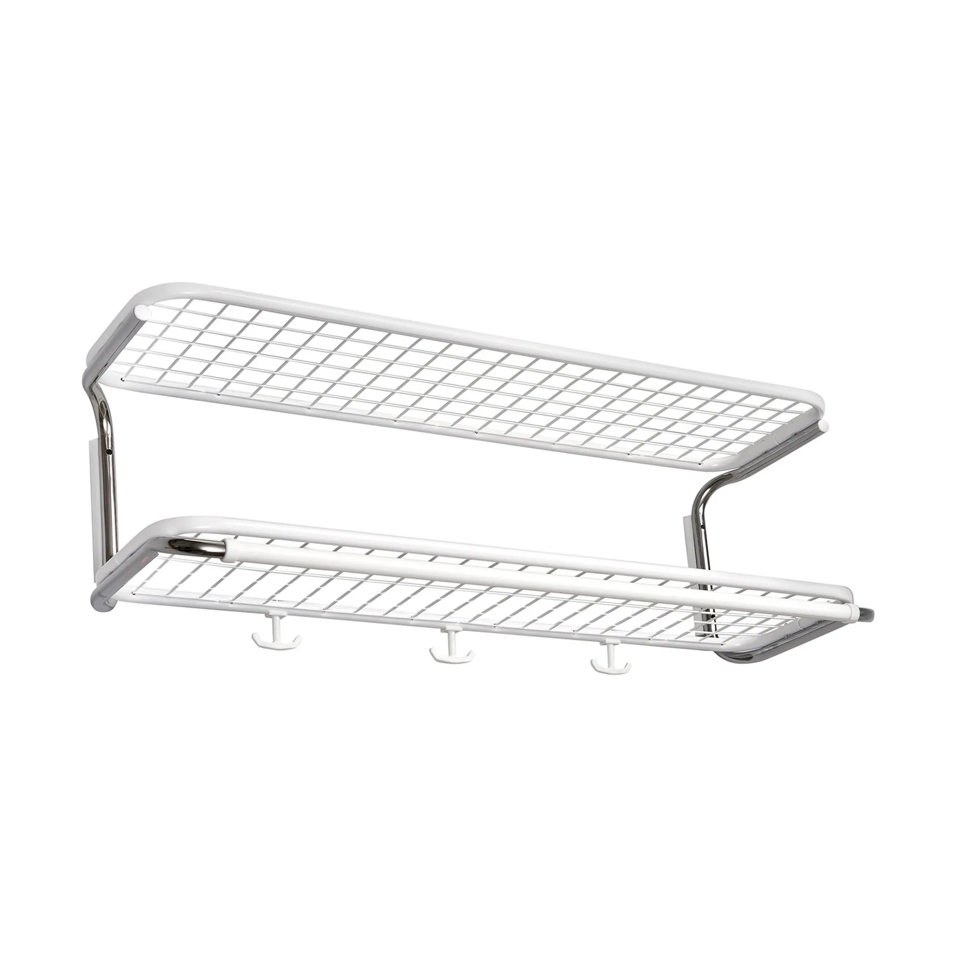 Cabide de chapéu Classic 650, branco/cromado, 2 níveis, 70 cm Essem Design