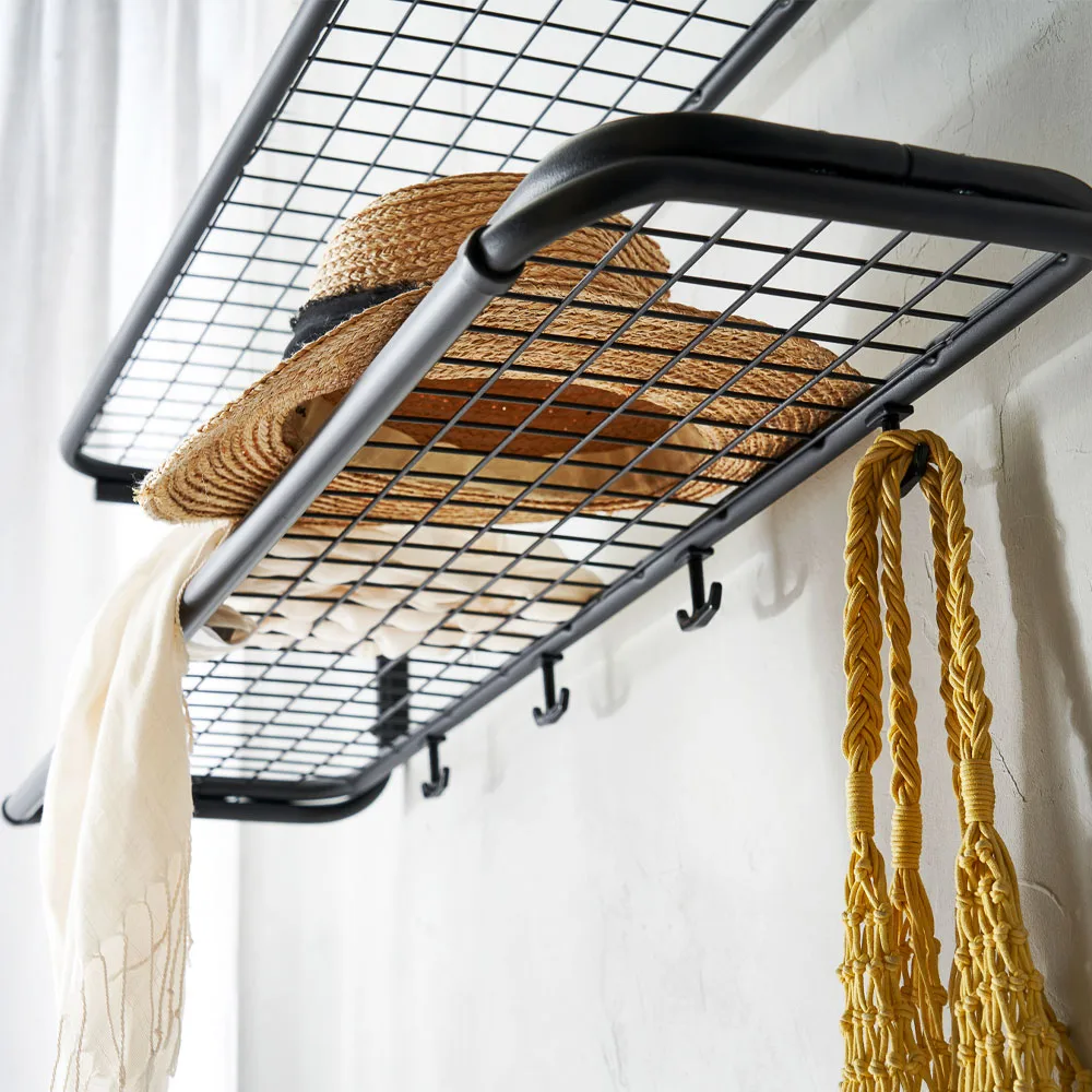 Cabide de chapéu Classic 650, preto/cromado, 2 níveis, 100 cm Essem Design