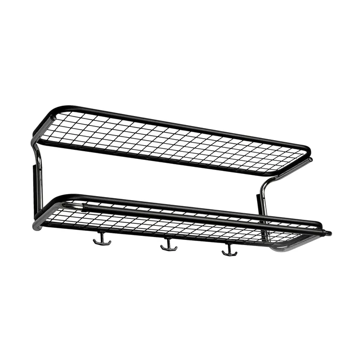 Cabide de chapéu Classic 650 - preto/cromado, 2 níveis 80 cm - Essem Design