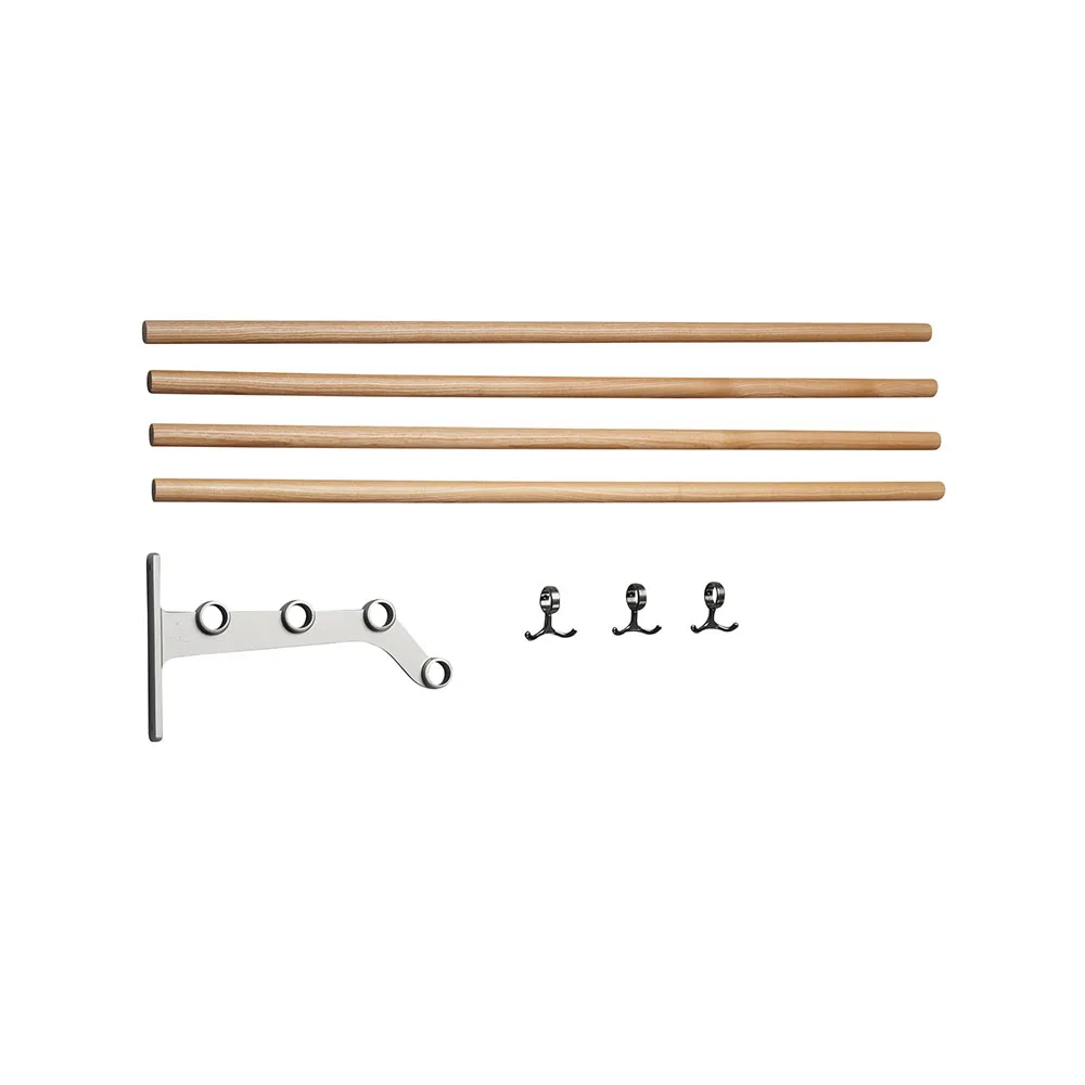 Chapeleira extensão Nostalgi 291, carvalho, estrutura alumínio Essem Design