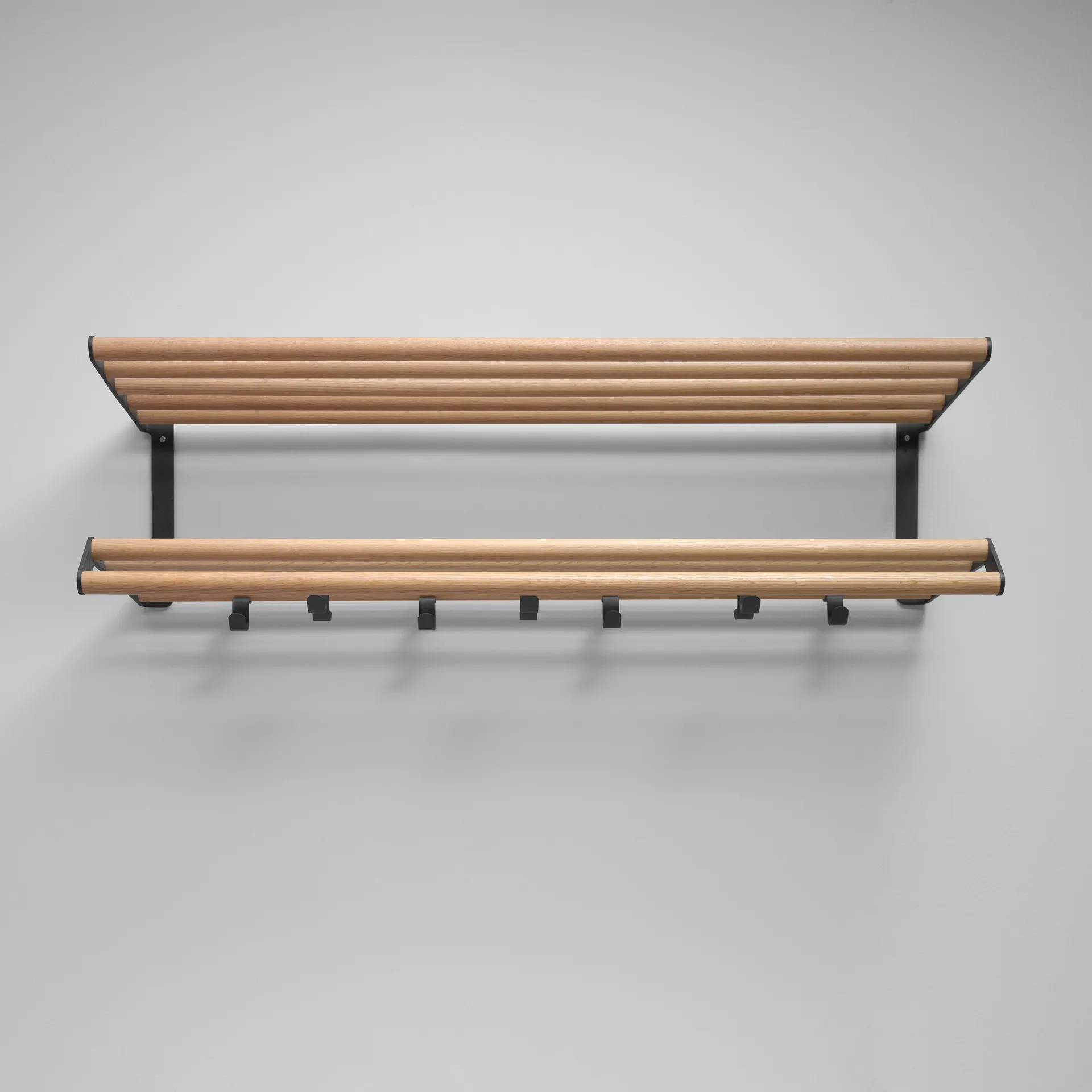 Chapeleiro Tamburin 100 cm, carvalho-preto Essem Design