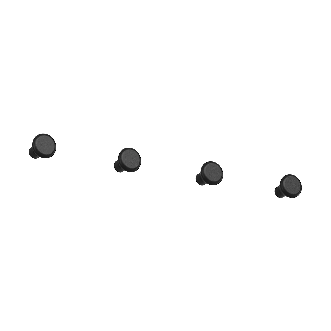 Classic gancho pequeno 4 unidades, Preto Essem Design