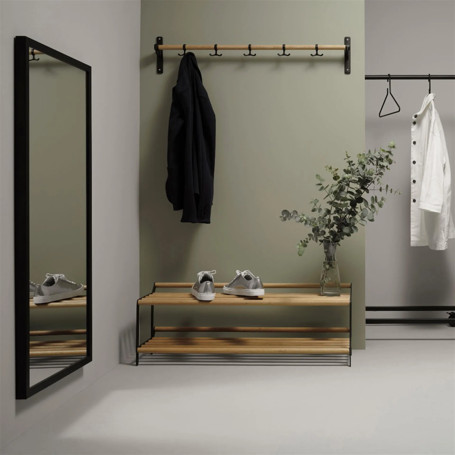 Gancho Nostalgi 100 cm, carvalho preto Essem Design