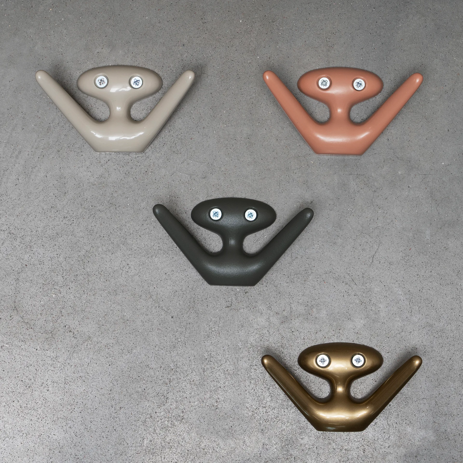 Mama gancho, bege-cinza Essem Design