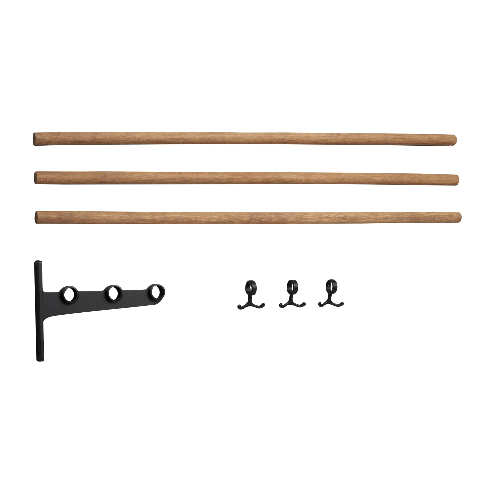 Nostalgia adicional porta-chapéu, sapateira, Bambu-preto  Essem Design