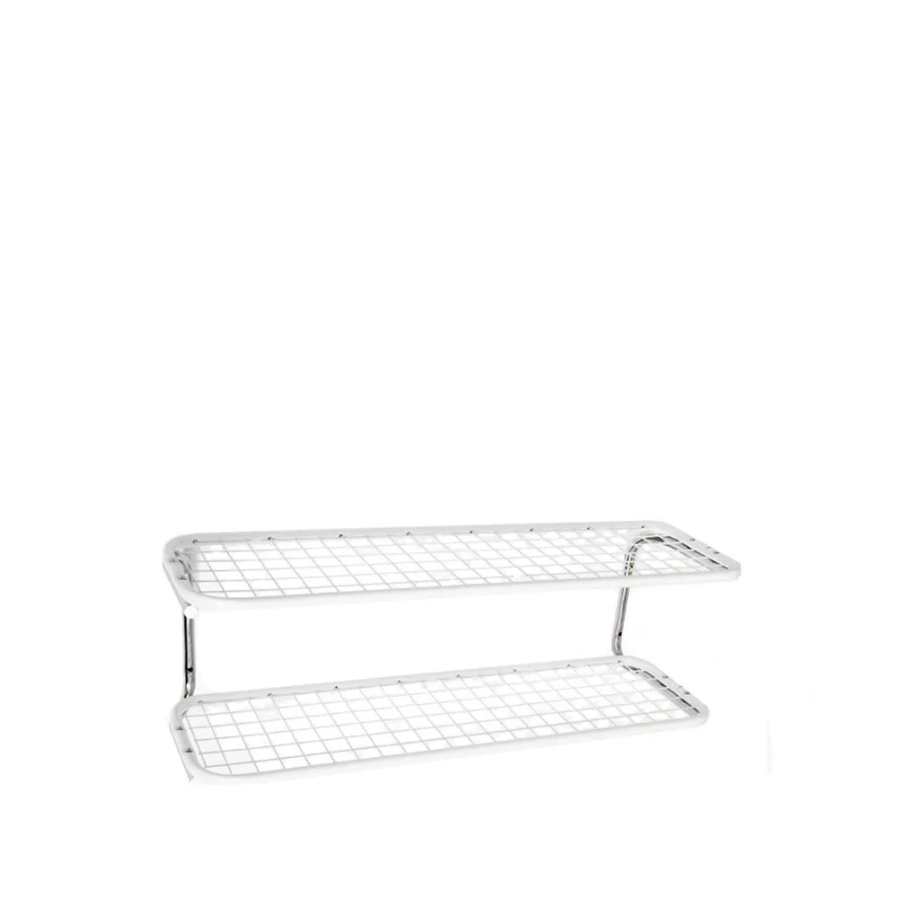 Sapateira Classic 650, branco/cromado, 2 níveis, 90 cm  Essem Design