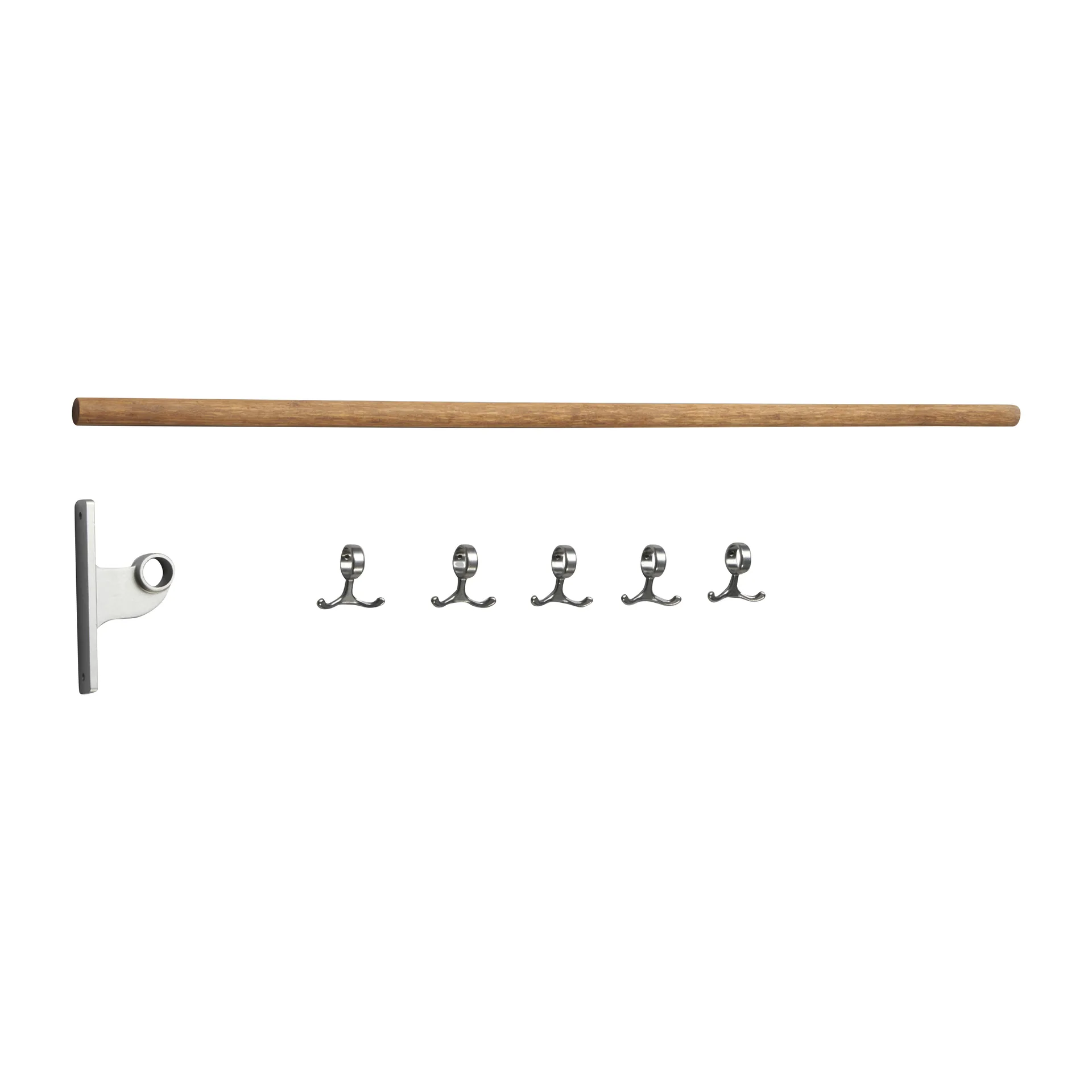Suporte ganchos extensão Nostalgia , Bambu-alumínio Essem Design