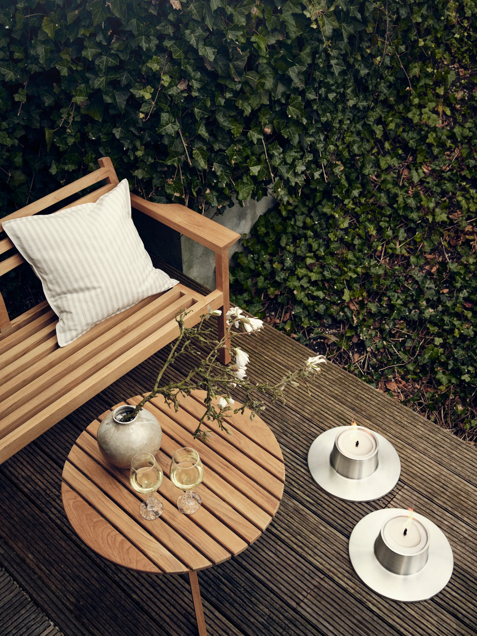 Castiçal exterior ester&erik large 32,3 cm, Silver ester & erik