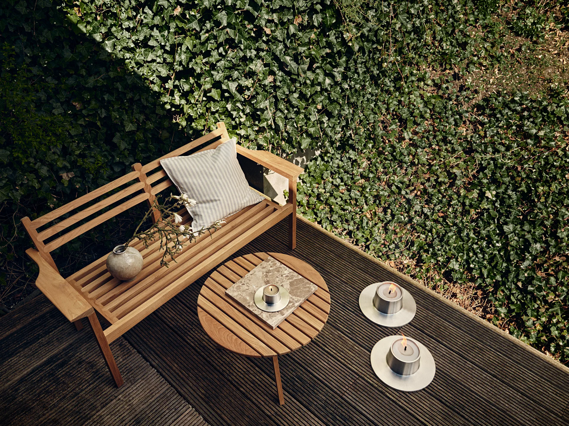 Castiçal exterior ester&erik large 32,3 cm, Silver ester & erik