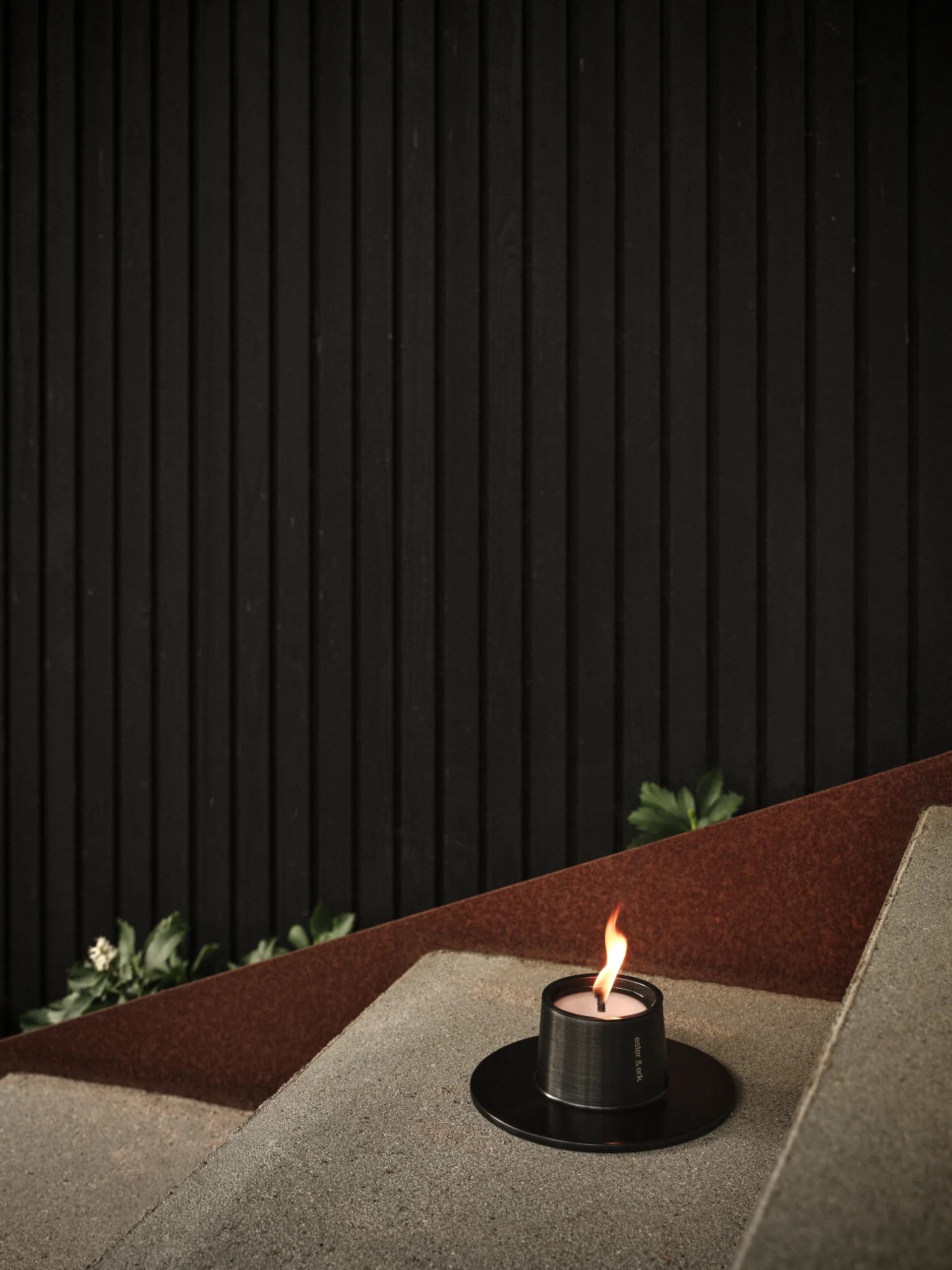 Castiçal exterior ester&erik small Ø16 cm, Black ester & erik