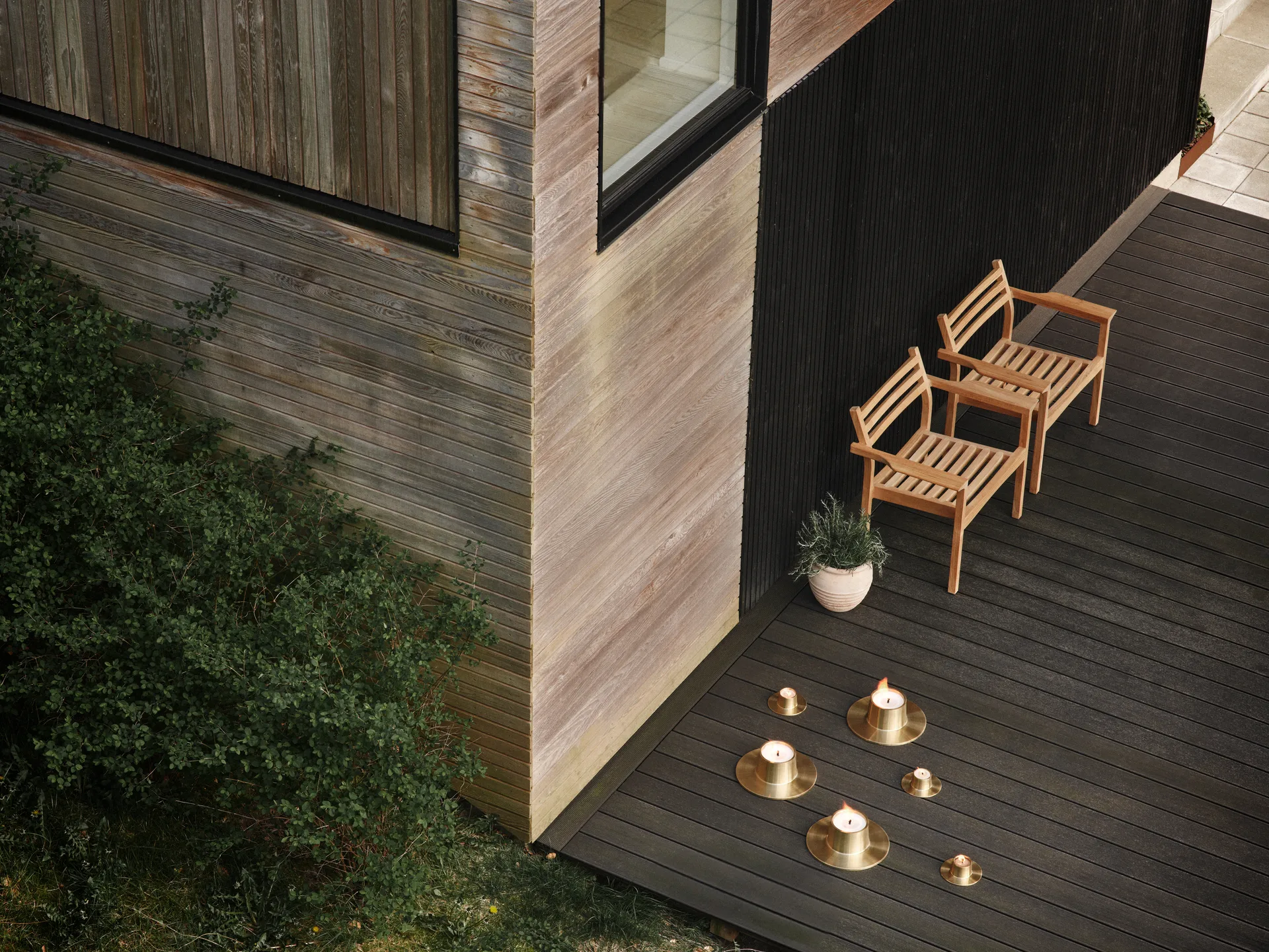 Castiçal exterior ester&erik small Ø16 cm, Gold ester & erik