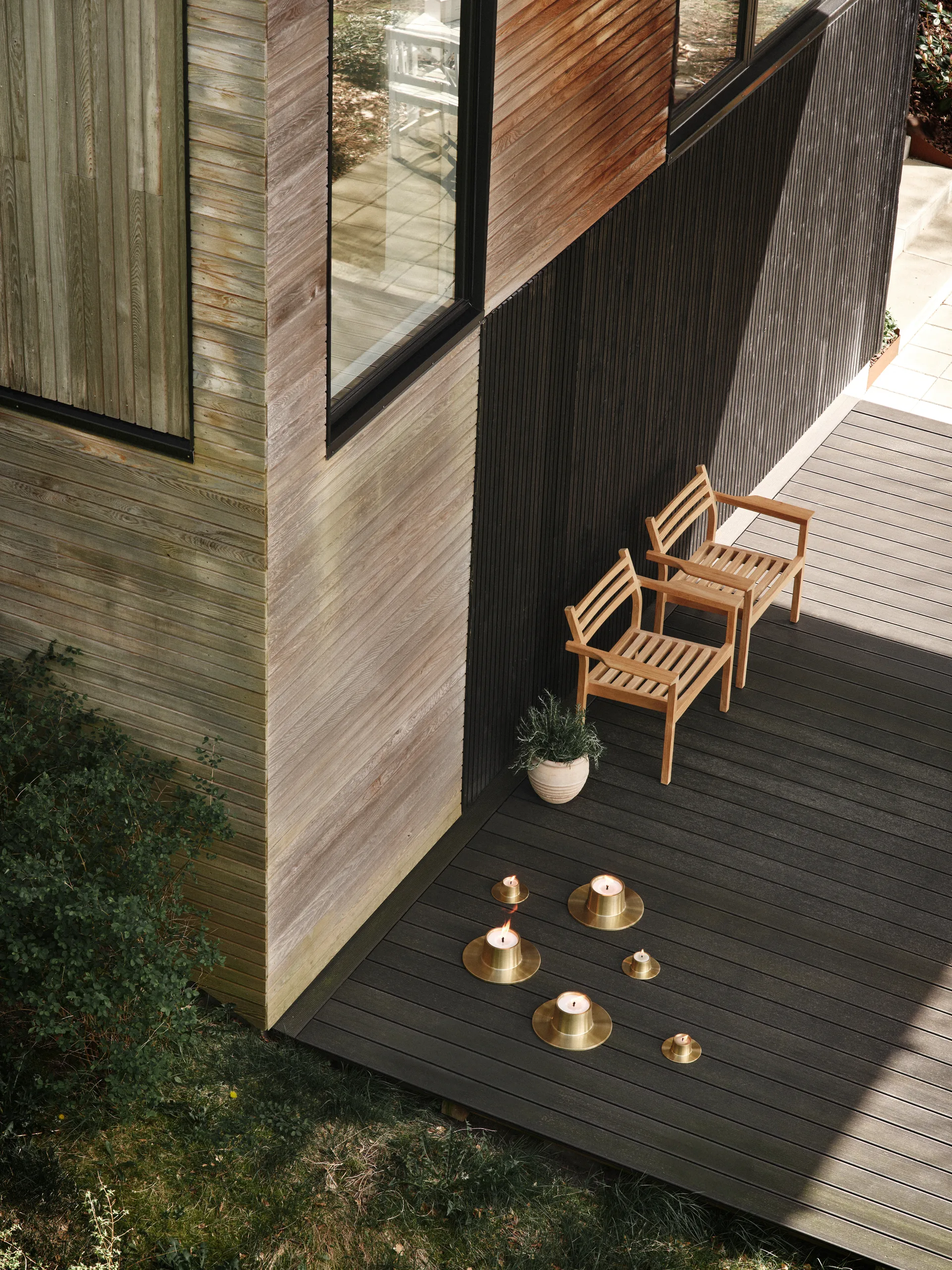 Castiçal exterior ester&erik small Ø16 cm, Gold ester & erik