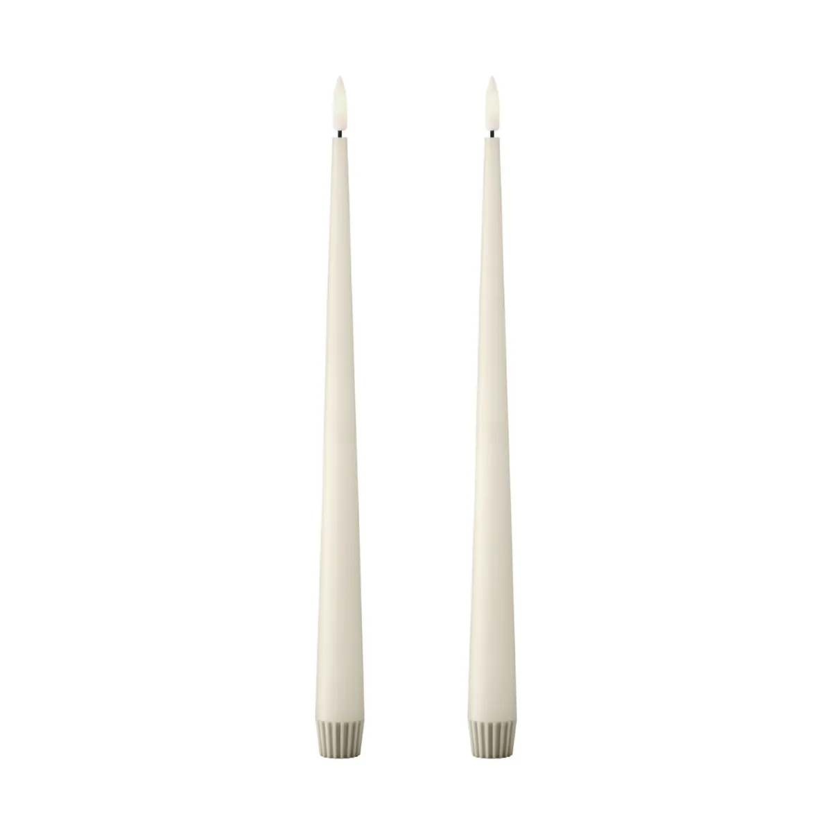 ester & erik vela cônica LED 2-pack, 06 Ivory, 30 cm ester & erik
