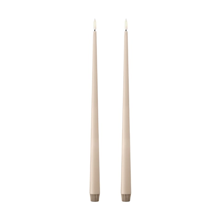 ester & erik vela cônica LED 2-pack - 11 Ice Latte, 40 cm - Ester & erik