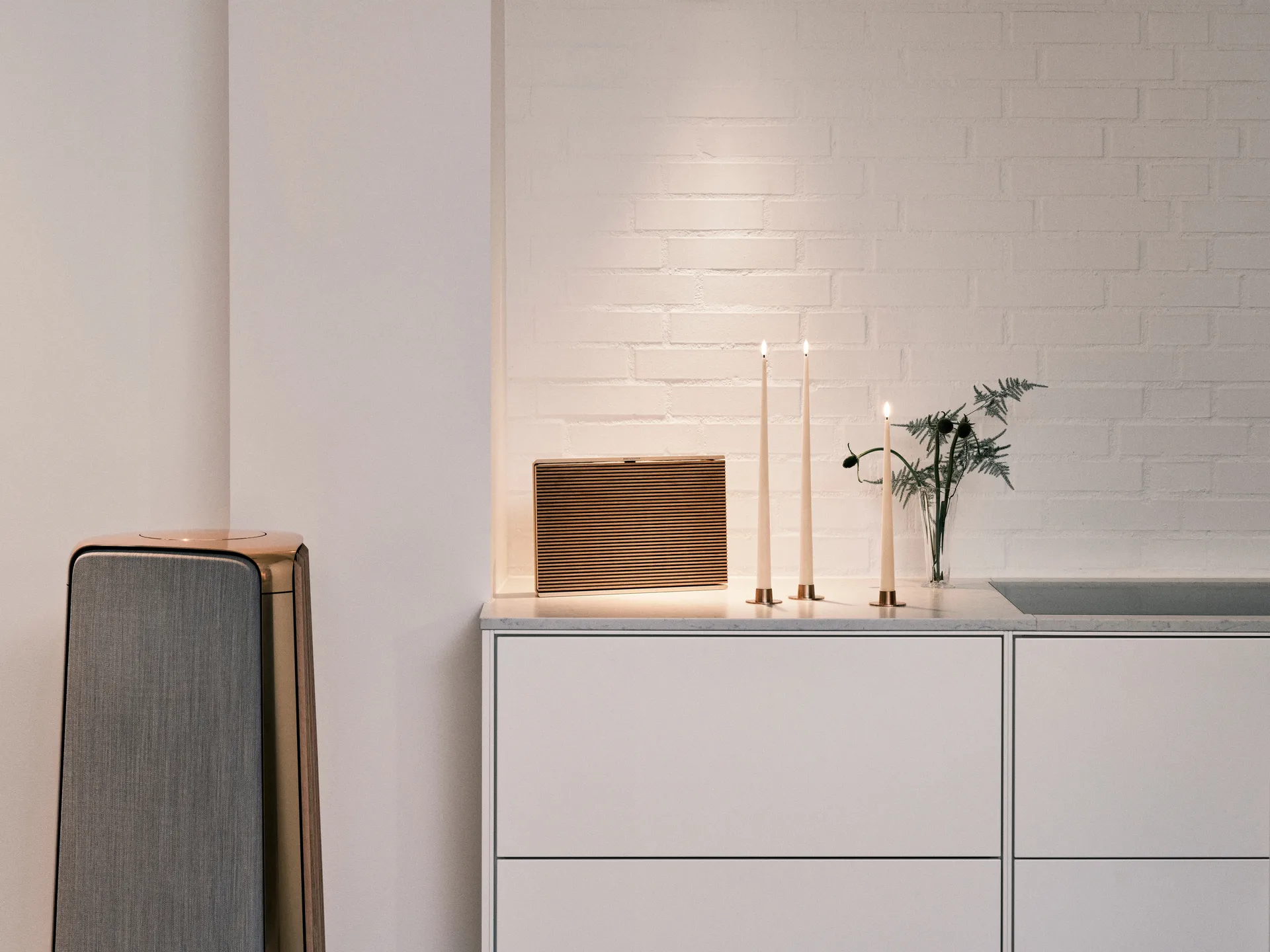 ester & erik vela cônica LED 2-pack, 11 Ice Latte, 40 cm ester & erik