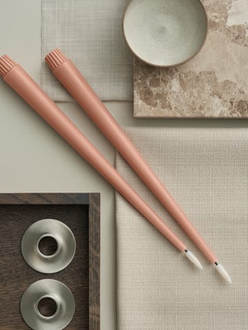 ester & erik vela cônica LED 2-pack - 20 Rosy caramel , 30 cm - ester & erik