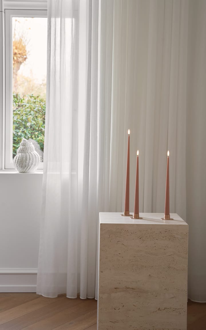 ester & erik vela cônica LED 2-pack, 20 Rosy caramel, 40 cm ester & erik