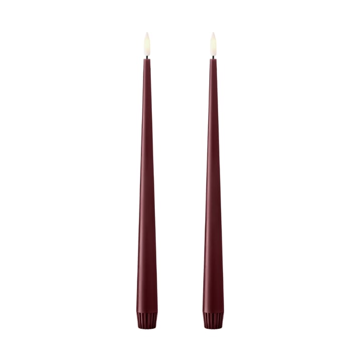 ester & erik vela cônica LED 2-pack - 44/2 Deep Wine , 30 cm - Ester & erik