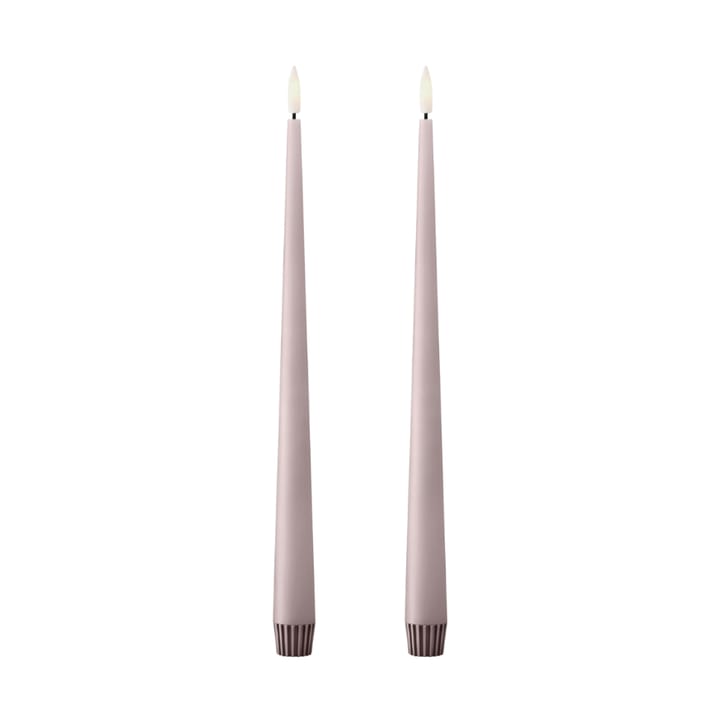 ester & erik vela cônica LED 2-pack - 52 Soft Rose , 30 cm - Ester & erik