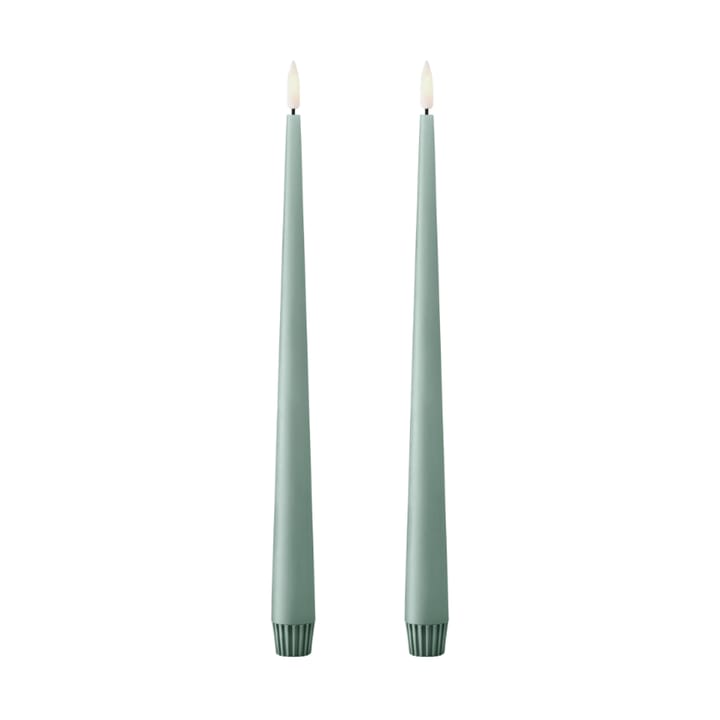 ester & erik vela cônica LED 2-pack - 67 Jade stone , 30 cm - Ester & erik