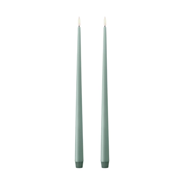 ester & erik vela cônica LED 2-pack - 67 Jade stone, 40 cm - Ester & erik