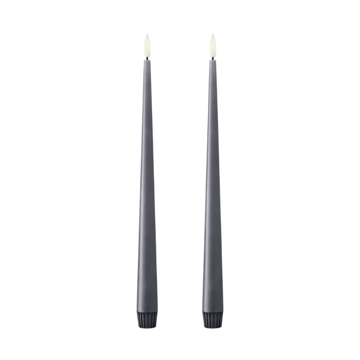 ester & erik vela cônica LED 2-pack - 74 Dark Slate , 30 cm - Ester & erik