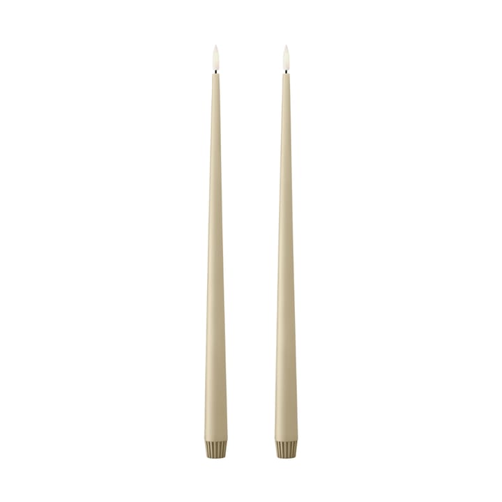ester & erik velas de coroa LED 40 cm 2-pack - 14 Pale ginger - Ester & erik