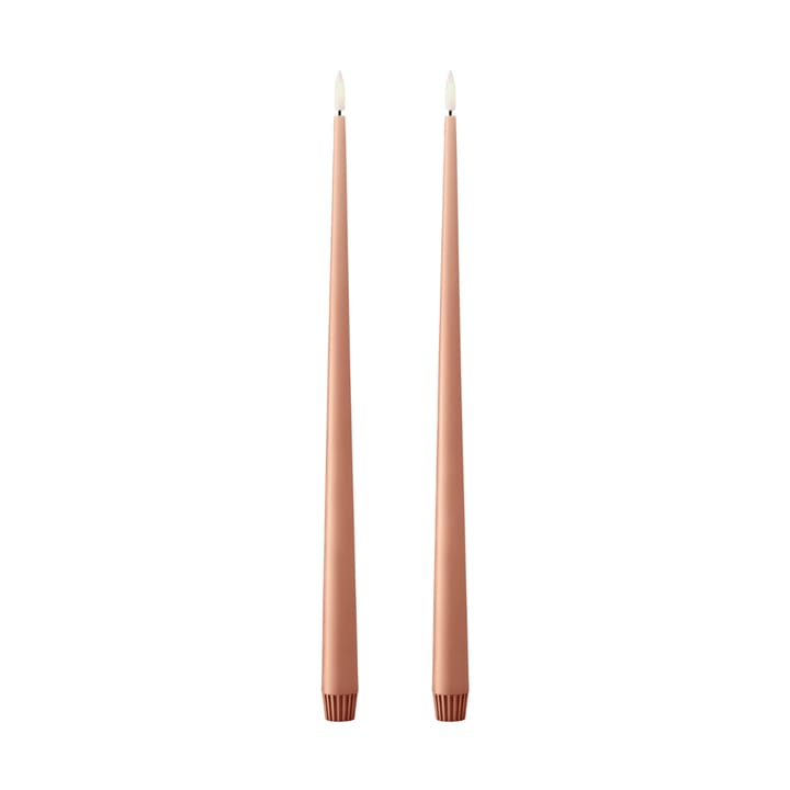 ester & erik velas de coroa LED 40 cm 2-pack - 20 Rosy caramel - Ester & erik