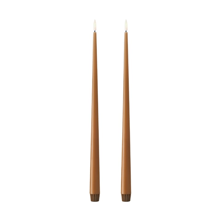 ester & erik velas de coroa LED 40 cm 2-pack - 23 Raw Toffee - Ester & erik