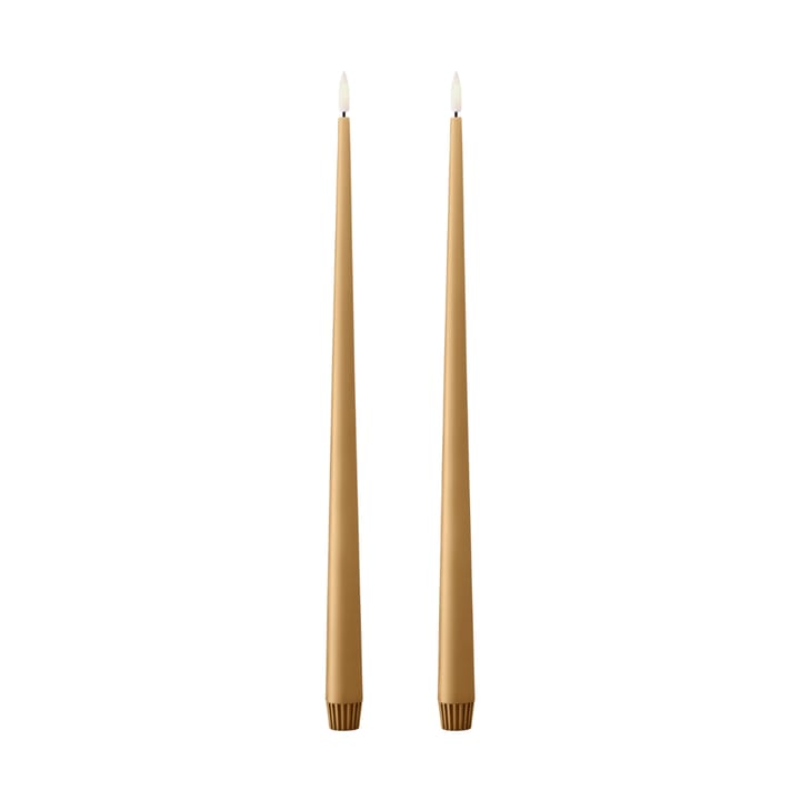 ester & erik velas de coroa LED 40 cm 2-pack - 27 Almond butter - Ester & erik