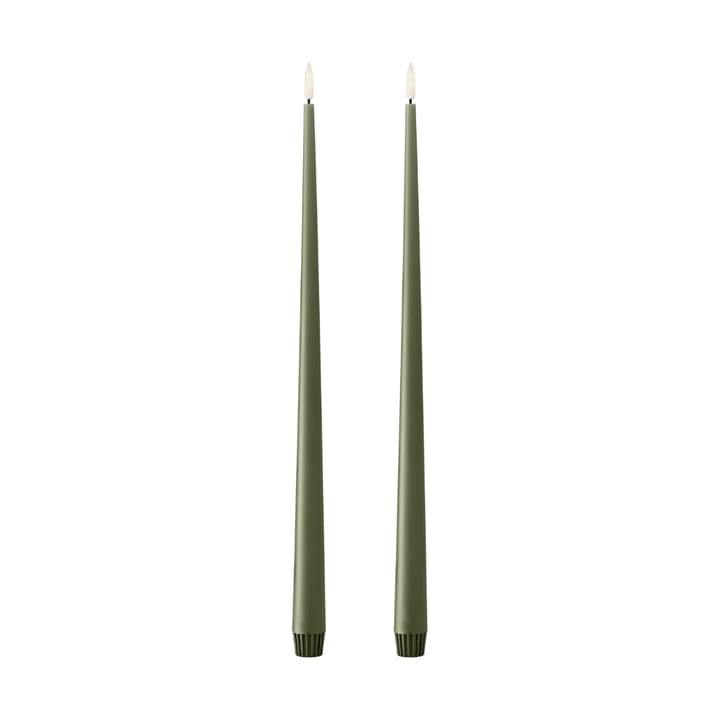 ester & erik velas de coroa LED 40 cm 2-pack - Solo Verde 70 - Ester & erik