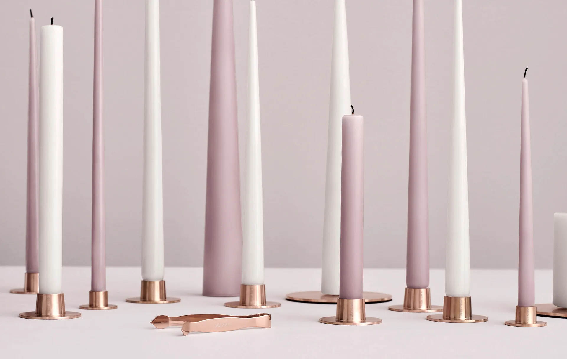 Prato para vela ester & erik Ø12 cm mate, Ouro rosa ester & erik