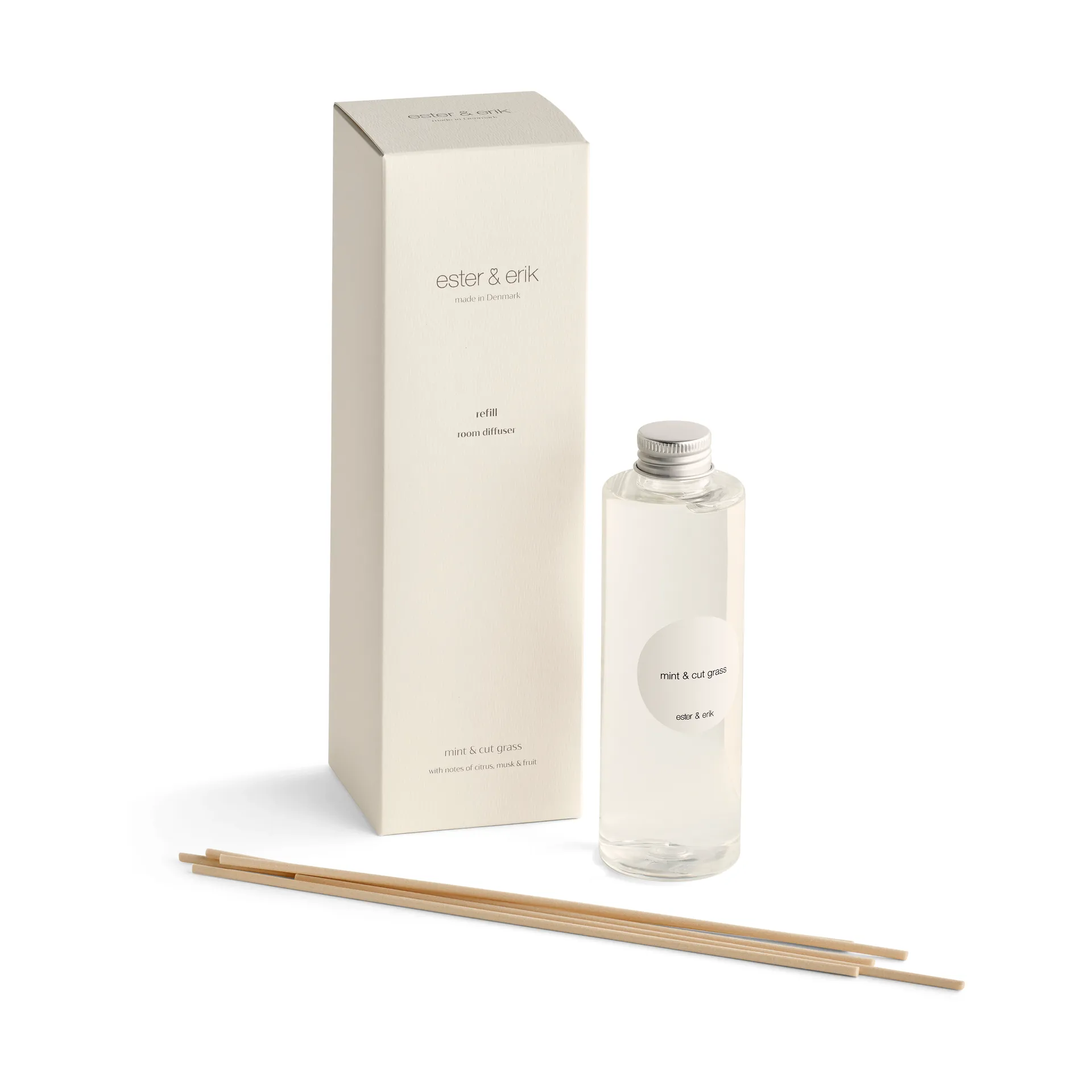 Recarga varetas perfumadas ester & erik , Mint & cut grass ester & erik