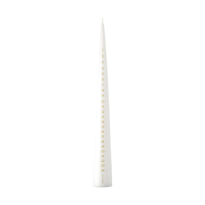 Vela do calendário ester & erik 37 cm - 31 branco puro - ester & erik