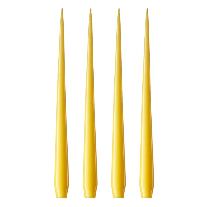 Velas ester & erik 32 cm 4 un. lacado - amarelo 15-0 - Ester & erik