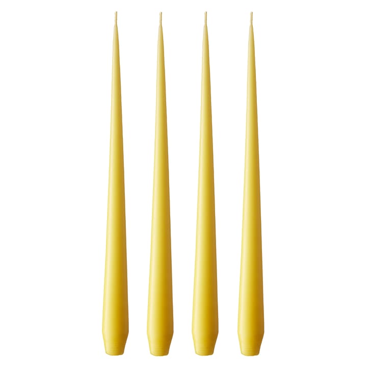 Velas ester & erik 32 cm 4 un. mate - amarelo 15 - Ester & erik