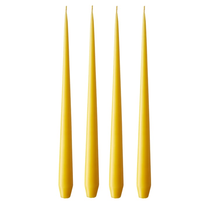Velas ester & erik 32 cm 4 un. mate - amarelo escuro 15/2 - Ester & erik
