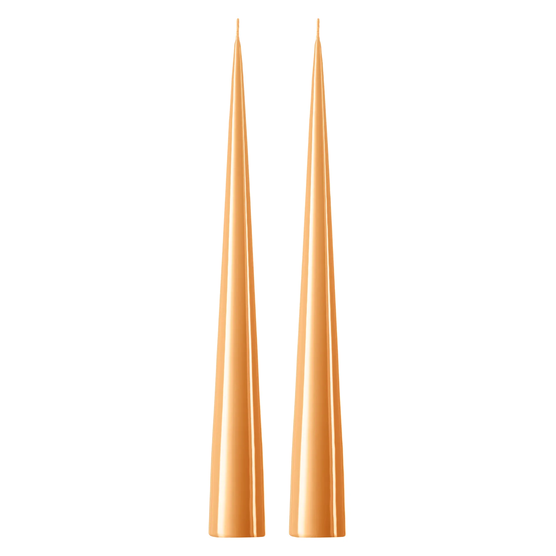 Velas ester & erik 34 cm 2 un. lacado, alperce escuro 19/2-0 ester & erik