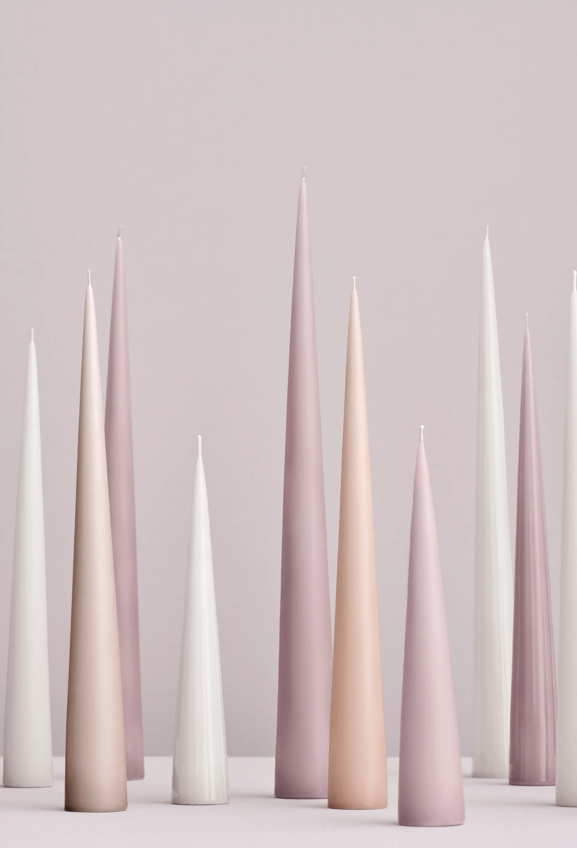 Velas ester & erik 34 cm 2 un. mate, alperce 19 ester & erik