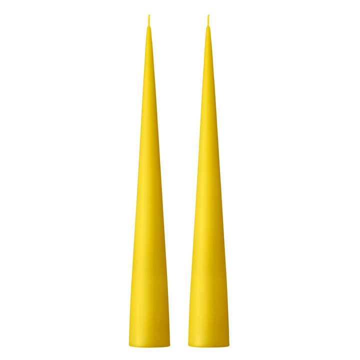 Velas ester & erik 34 cm 2 un. mate - amarelo 15 - Ester & erik