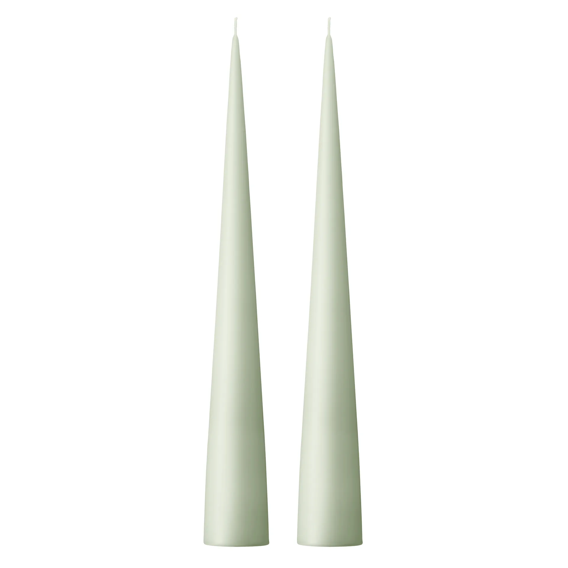 Velas ester & erik 34 cm 2 un. mate, verde menta 03 ester & erik