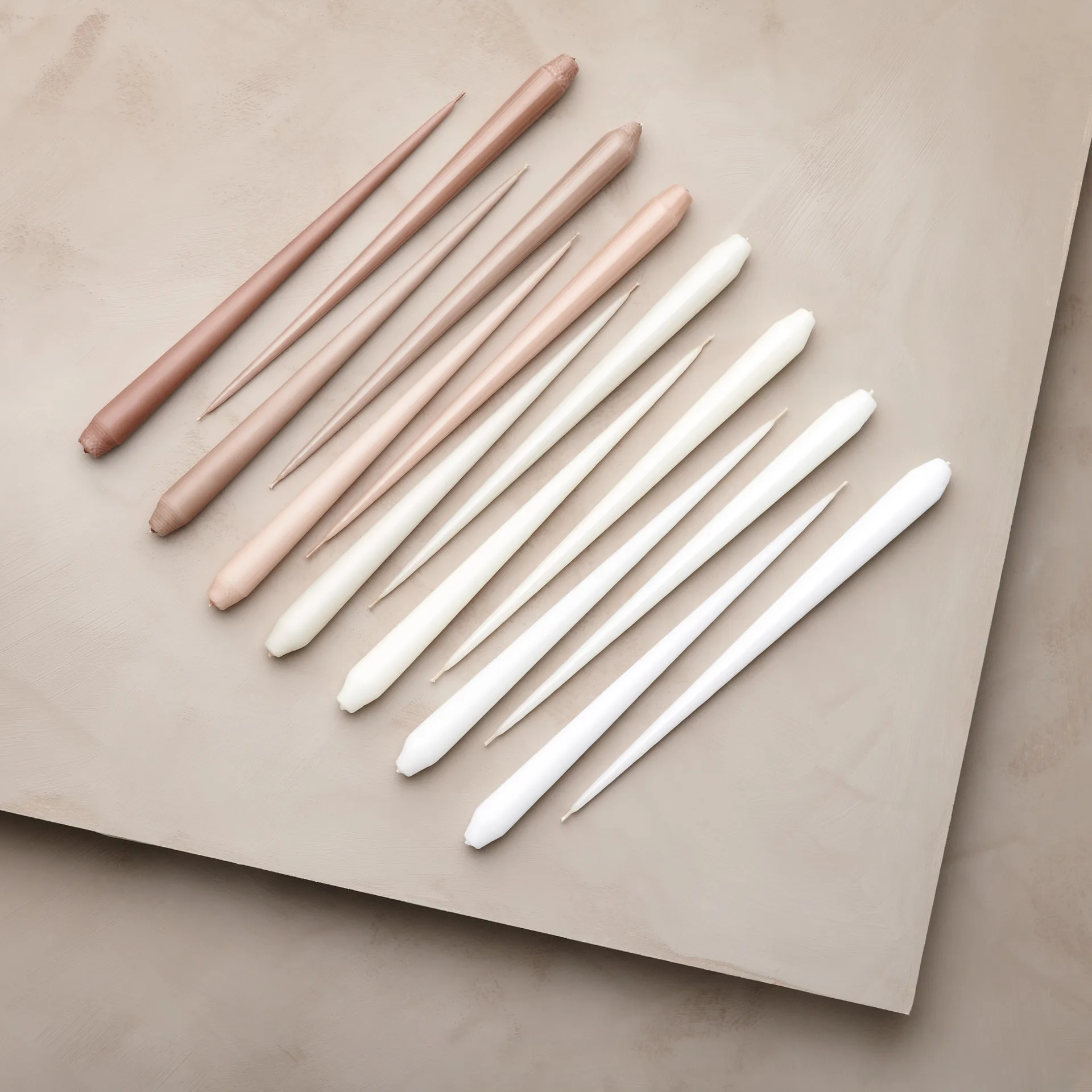 Velas ester & erik 4 un. mate, ivory, 32 cm ester & erik