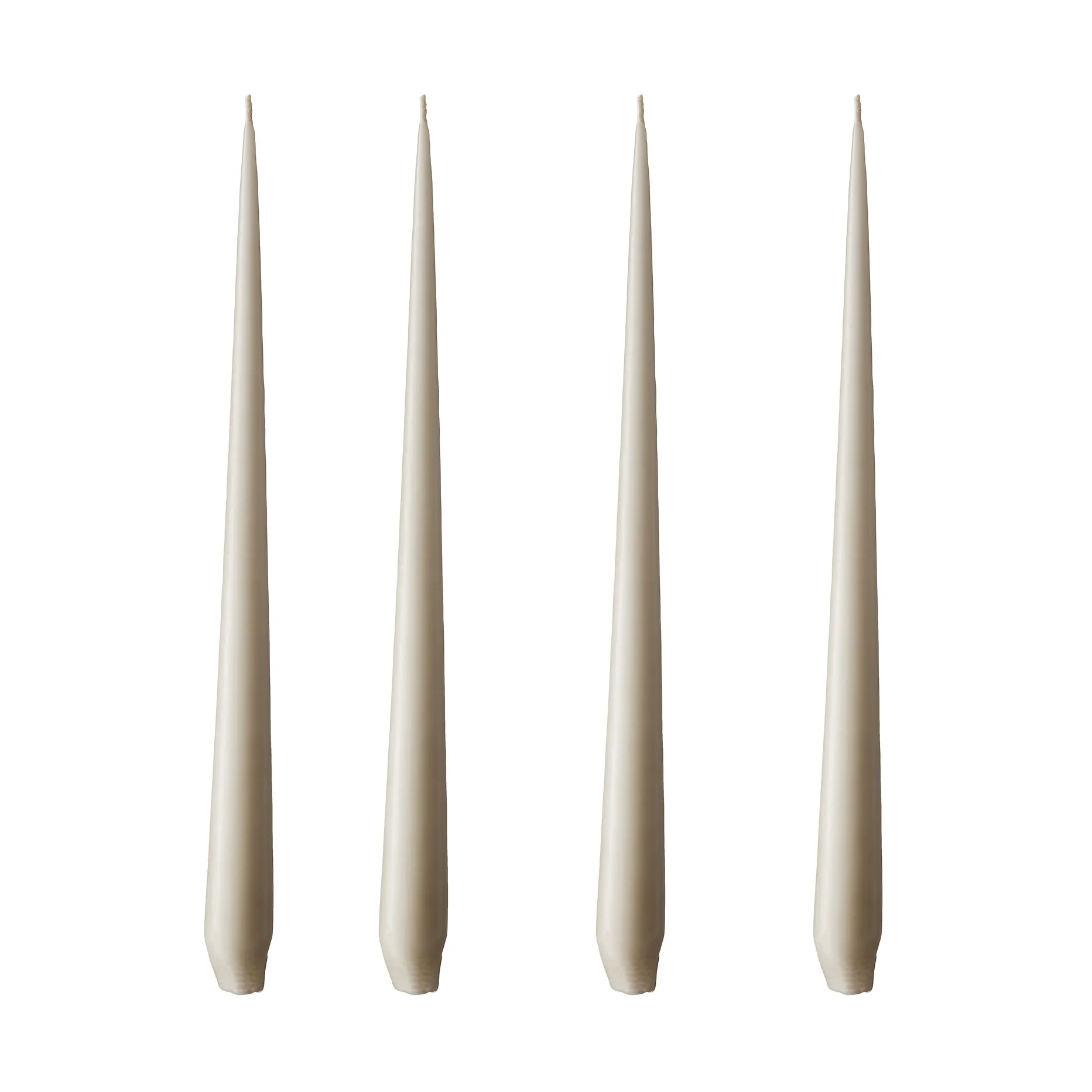 Velas ester & erik 4 un. mate, linen grey, 32 cm ester & erik