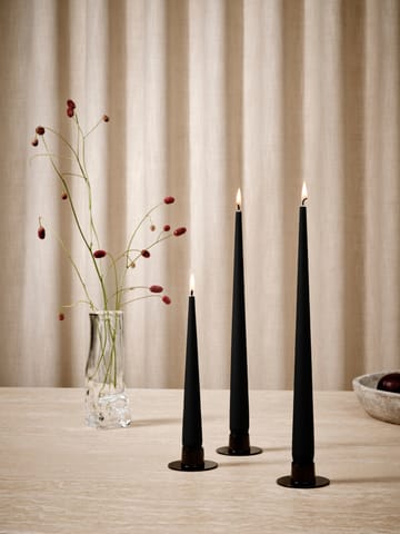 Velas ester & erik 4 un. mate - Velvet matt black 95, 32 cm - ester & erik
