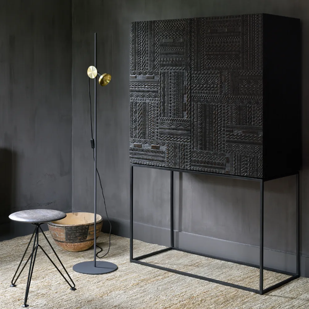 Ancestors Tabwa armário, Teak 3 portas-2 gavetas 126x180 Ethnicraft