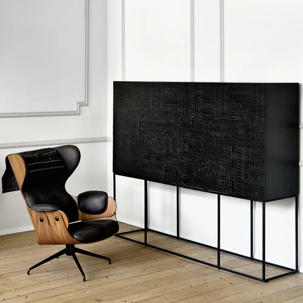 Ancestors Tabwa armário, Teak 3 portas-2 gavetas 126x180 Ethnicraft