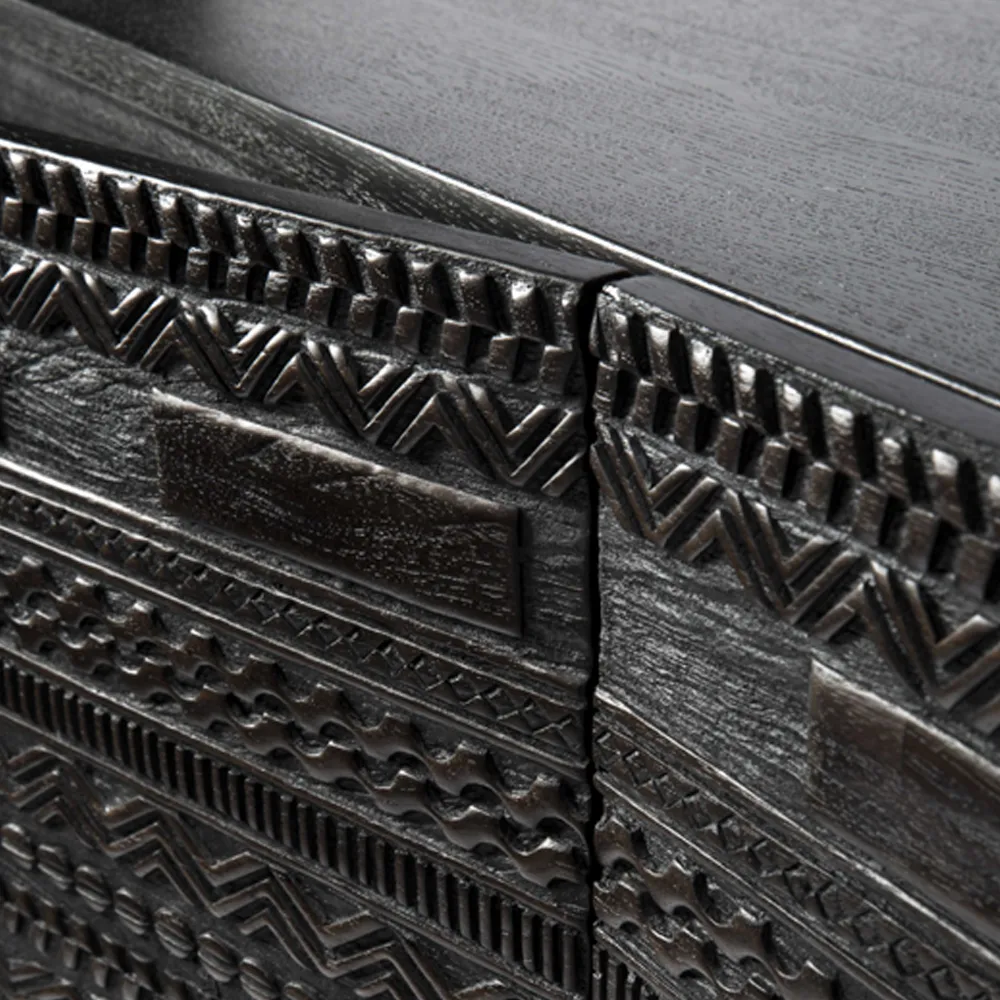 Ancestors Tabwa armário, Teak 3 portas-2 gavetas 126x180 Ethnicraft