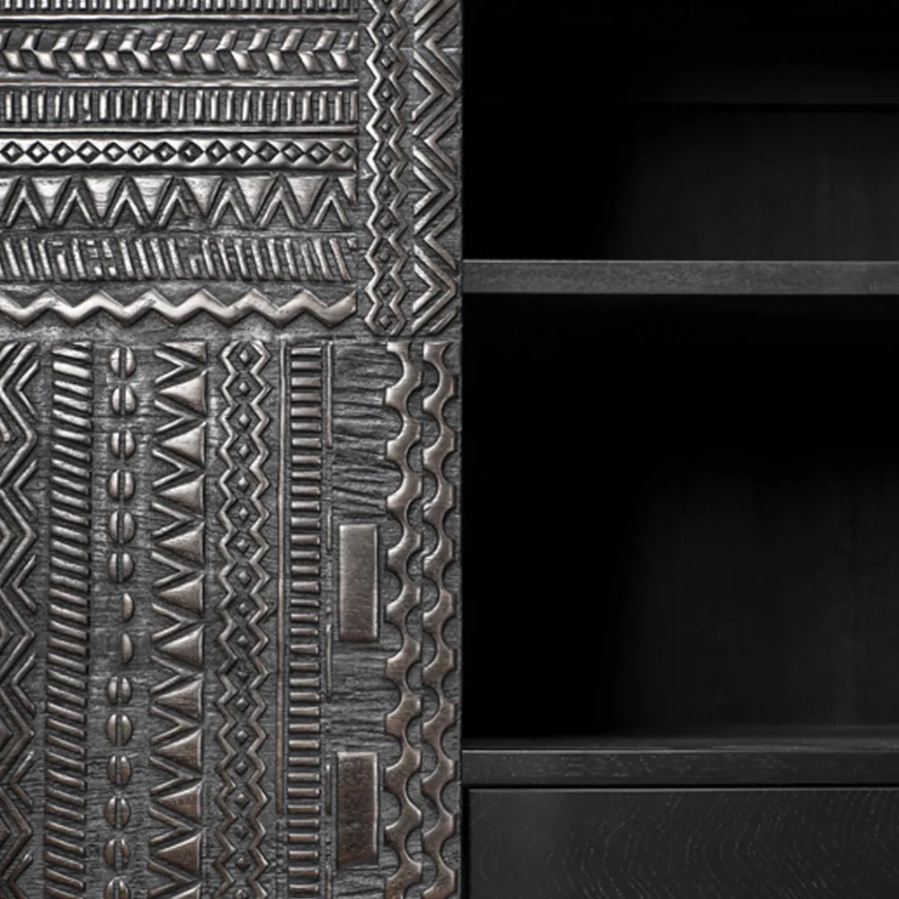 Ancestors Tabwa armário, Teak 3 portas-2 gavetas 126x180 Ethnicraft